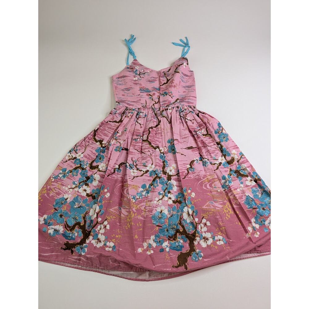 Hell Bunny Jenna Retro Sundress Size XS Cherry Blossom - Picture 6 of 15